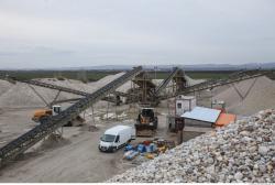 Photo Textures of Background Gravel Mining